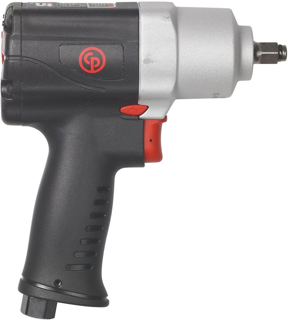 Chicago Pneumatic CP7729 Air Impact Wrench (3/8 Inch), Air Impact Gun Industrial Repair & Assembly Tool, Pistol Handle, Twin Hammer, Max Torque Output 415 ft. lbf/563 Nm, 9400 RPM