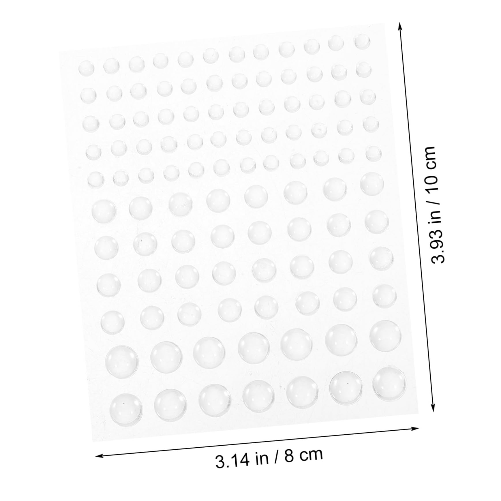 SHINEOFI 32arkusze Transparentne Naklejki Kształcie Kropli Wody Arkuszy Do Dekoracji Kart Etui Telefony Nail Art i Roślinnych Akcentów Łatwe Aplikacji Samoprzylepne Akcesoria