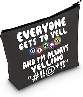 Bingo Player Gift Gambling Cosmetic Bag Bingo Lover Gift Lucky Bingo Gift (Everyone Gets To Yell Cosmetic Bag)