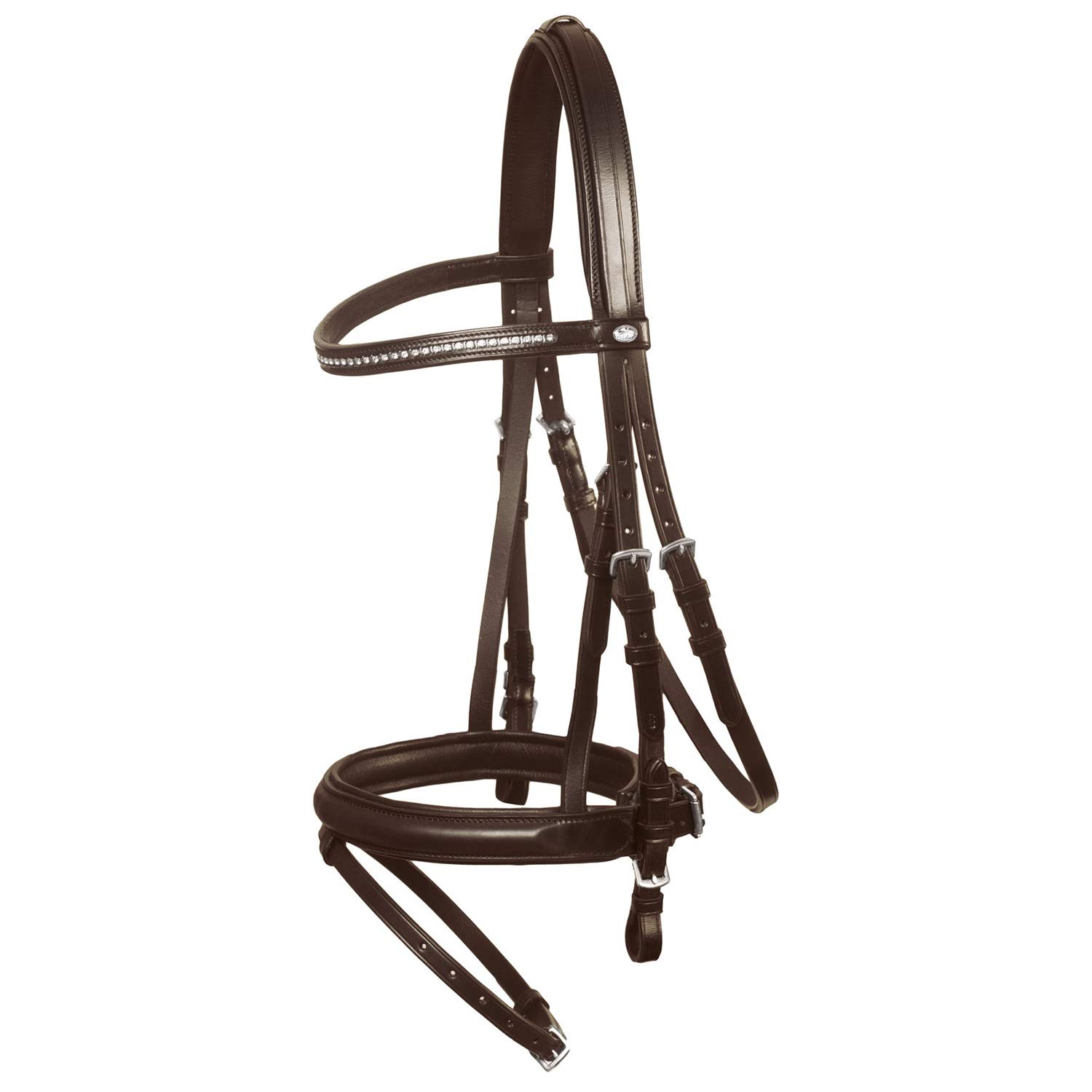 Schockemohle Hamburg Neo Line Bridle Brown/Silver VB (Cob)