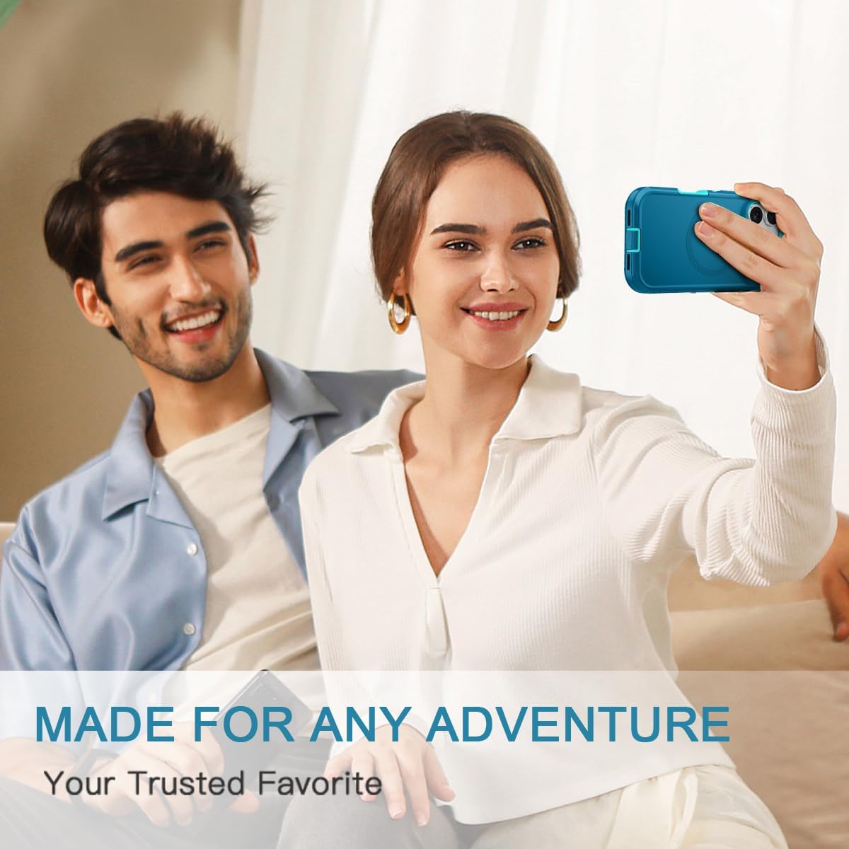 I-HONVA for iPhone 17 Pro Max Case [Compatible with MagSafe] Shockproof 3-Layer Full Body Protection [Without Screen Protector] Rugged Heavy Duty Cover Case for Apple iPhone 17 Pro Max,Turquoise - Image 7