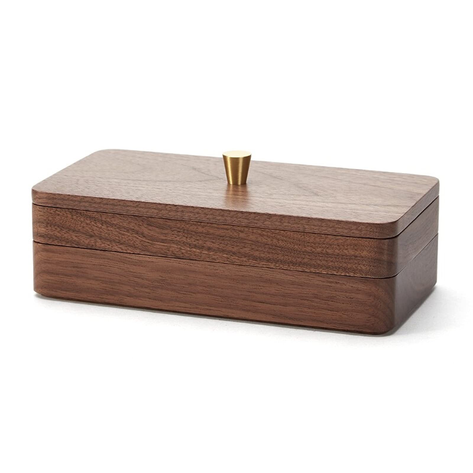 Organizzatore di Gioielli Piccolo portagioie Collana Portaoggetti per Anelli Custodia per Gioielli in Legno Scatola portagioielli da Viaggio a Doppio Strato per portagioie da Donna