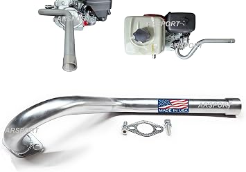 Center Exhaust with 1" NPT thread for GX240, GX270, GX390. Predator 301cc, Predator 420cc