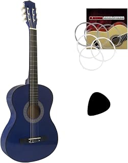 TIGER CLG4-BL-NB Childrens 3/4 Size Classical Guitar - Blue - Now with 6 Months Free Lessons Included