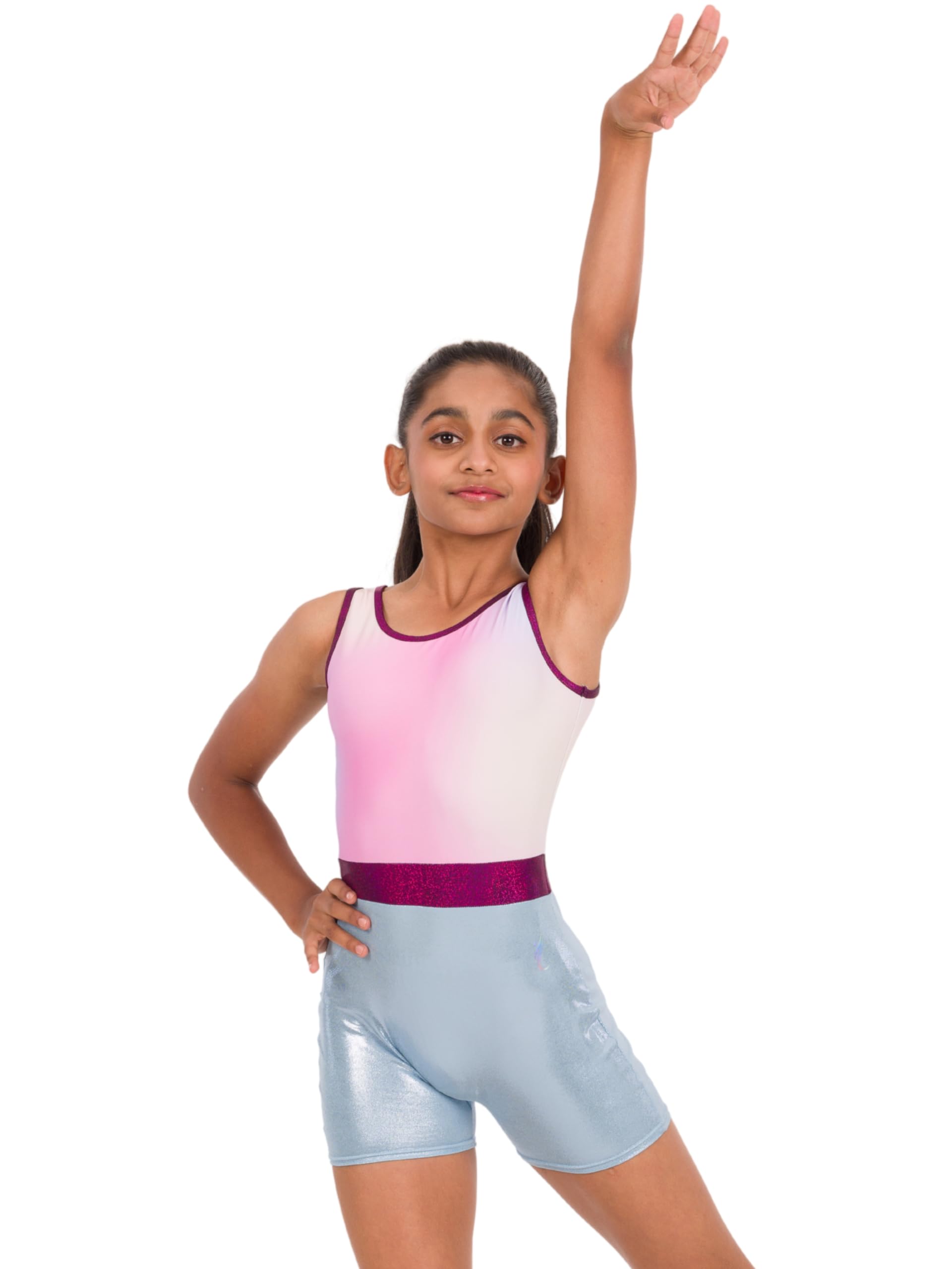 IKAANYA Girls Unitard or Biketard for Gymnastics, Dance, Acrobatics or Swimming (Ages 3-15)-image-17