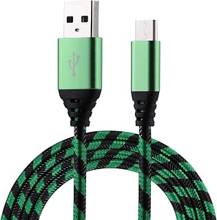 New 1m USB to USB-C/Type-C Nylon Weave Style Data Sync Charging Cable, for Galaxy S8 & S8 + / LG G6 / Huawei P10 & P10 Plus/Oneplus 5 and other Smartphones (Green) Dalee (Color : Green)