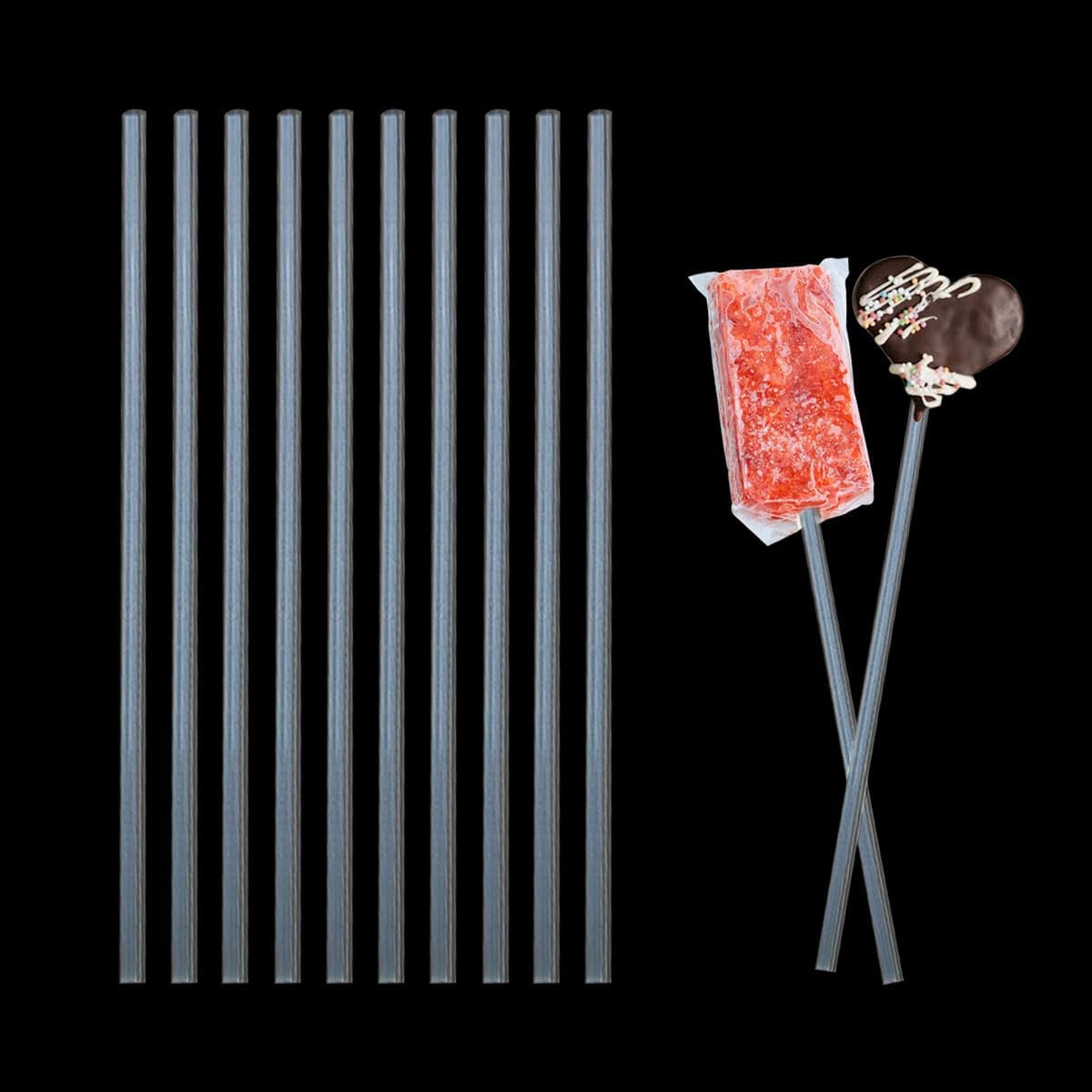 50-Piece 6-Inch Acrylic Lollipop Sticks, Cake Pop Sticks