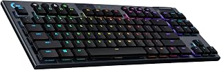 Logitech G915 TKL Tenkeyless LIGHTSPEED Wireless RGB Mechanical Gaming Keyboard Tastatur backlit USB Bluetooth Deutsch Tastenschalter: GL Linear Kohle