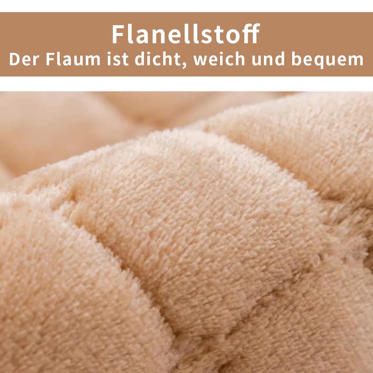 2 StüCk Weicher Flanell-Sofabezug, Premium Rutschfester Sofa üBerzug 1 2 3 4-Sitzer-Couch üBerzugfüR Sektionssofas, Waschbarer L-föRmiger Möbelbezug (Kaffee, 90x160cm Und 90x210cm)