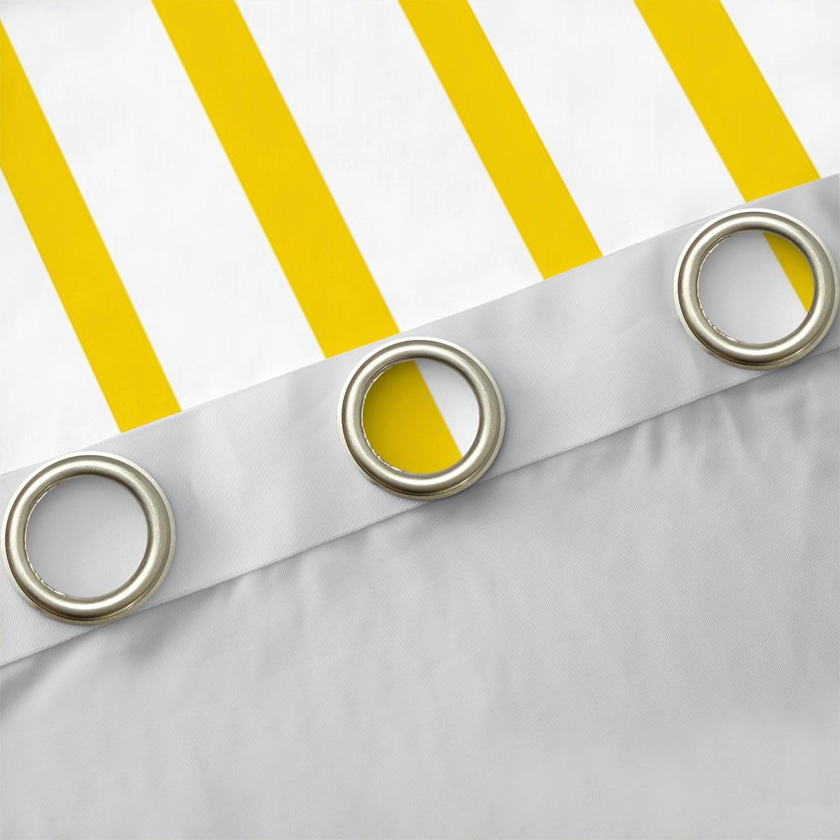 Homewish Rideau Occultant 140x245 cm Rayé Minimaliste Jaune et Blanc Rideau Rayures Neutres Abstraites Rideaux Voilage Ferme Moderne Voilage Fenetre Imprimé Rayures Simples Classiques