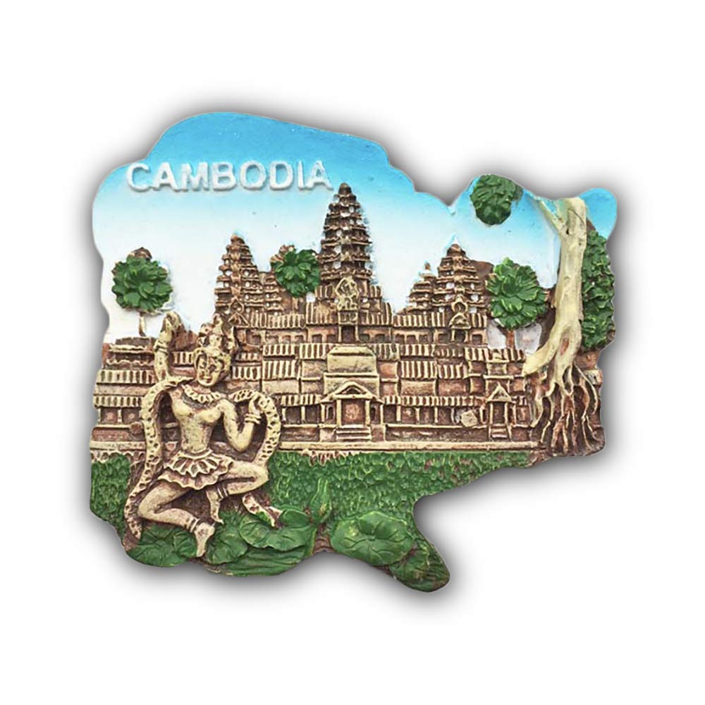 Wedarego Angkor Wat Cambodia 3D Refrigerator Magnet Travel Sticker Souvenirs Home & Kitchen Decoration Fridge Magnet From China