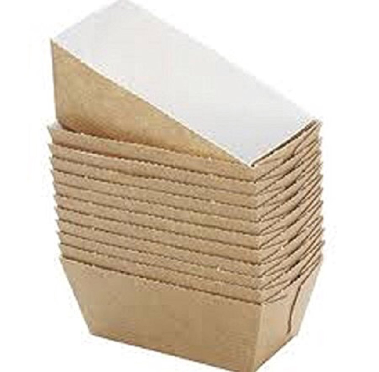 100 x Disposable bakery Mini Loaf Moulds. Card / paper bake-in loafs bread cake..** FREE POSTAGE **