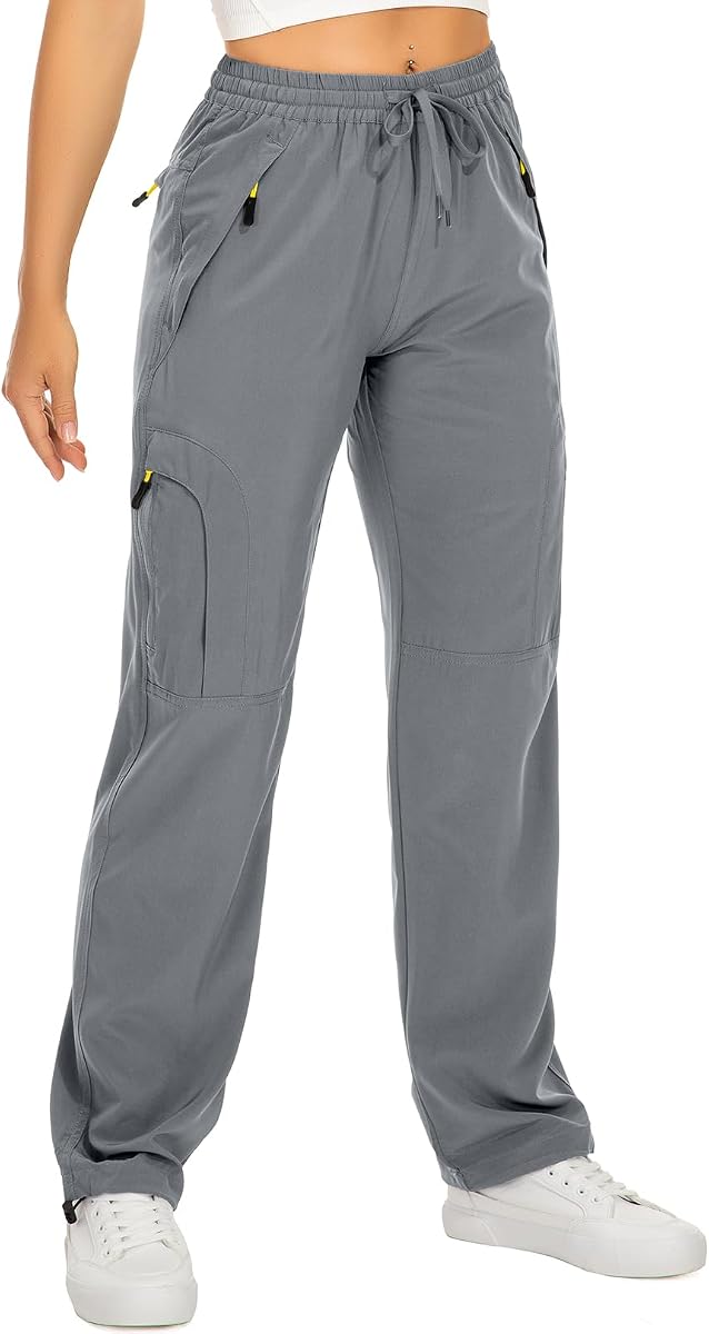 Toomett Pantalones cargo de senderismo para mujer UPF 50 de secado rápido con bolsillos con cremallera | Ligero, Viajes, Golf, Safari,protección solar,resistente al agua