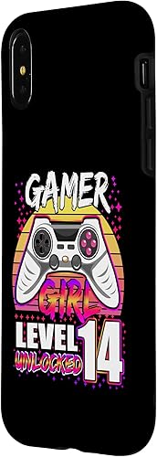 Miniatura 5 de Funda para iPhone 11 Pro Max Gamer Girl Nivel 14 desbloqueado para videojuegos 14 cumpleaños para niñas