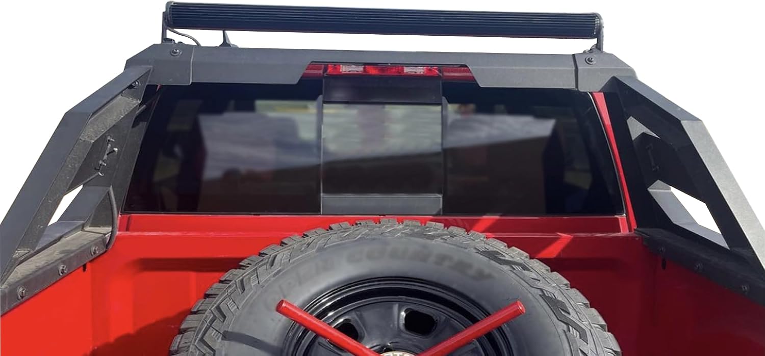 Black Horse Armour Roll Bar Matte Black Includes 1 40in LED Light Bar Compatible with 07-26 Silverado 1500|09-26 Ford F-150|07-26 Tundra|07-26 Sierra/Silverado 1500/2500/3500 HD|19-26 Ram 1500