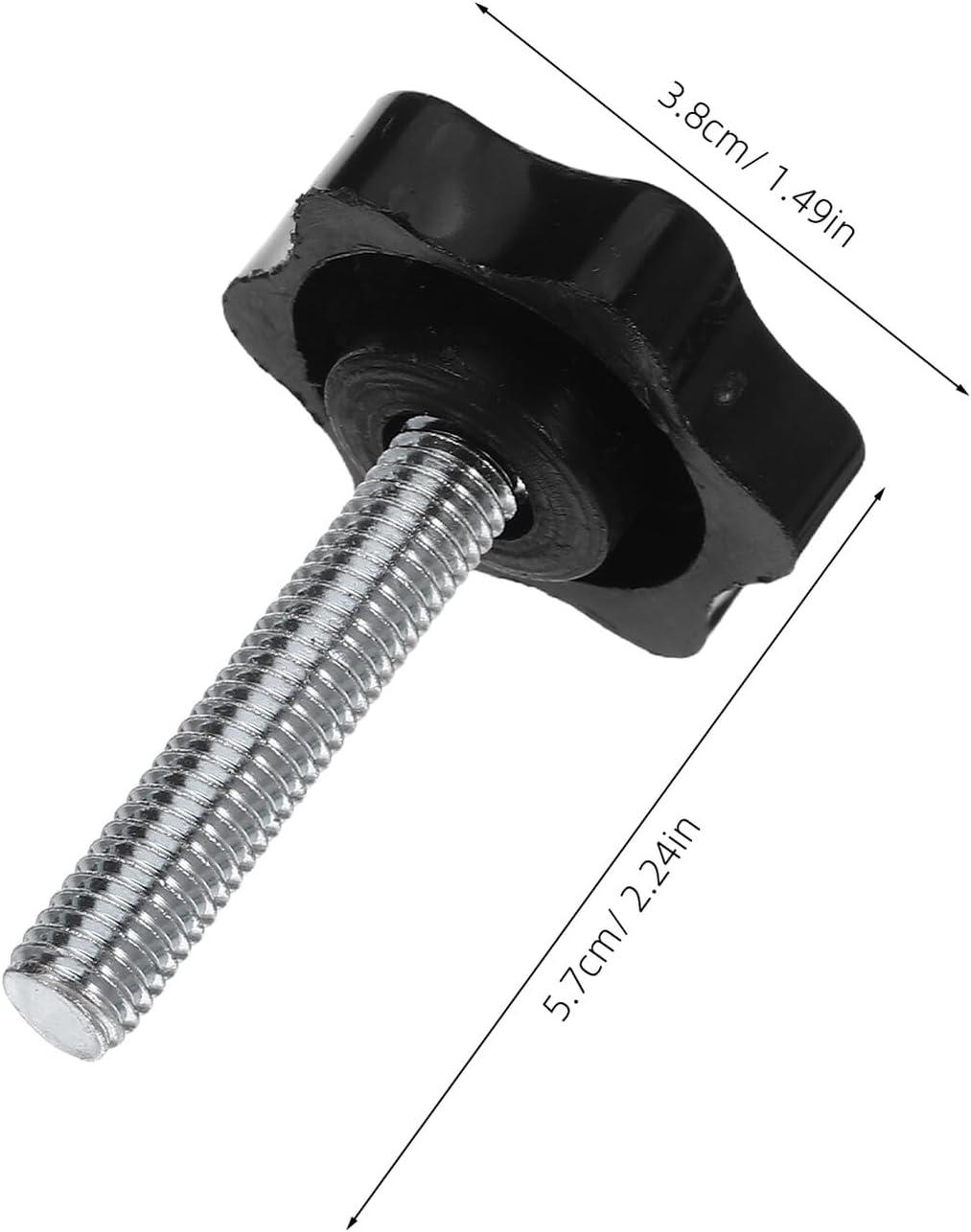 Cabilock 20pcs M8 X 40mm Plastic Star Hand Tightening Knobs with Male Thread for Machinery Furniture Cabinet Handle Replacement