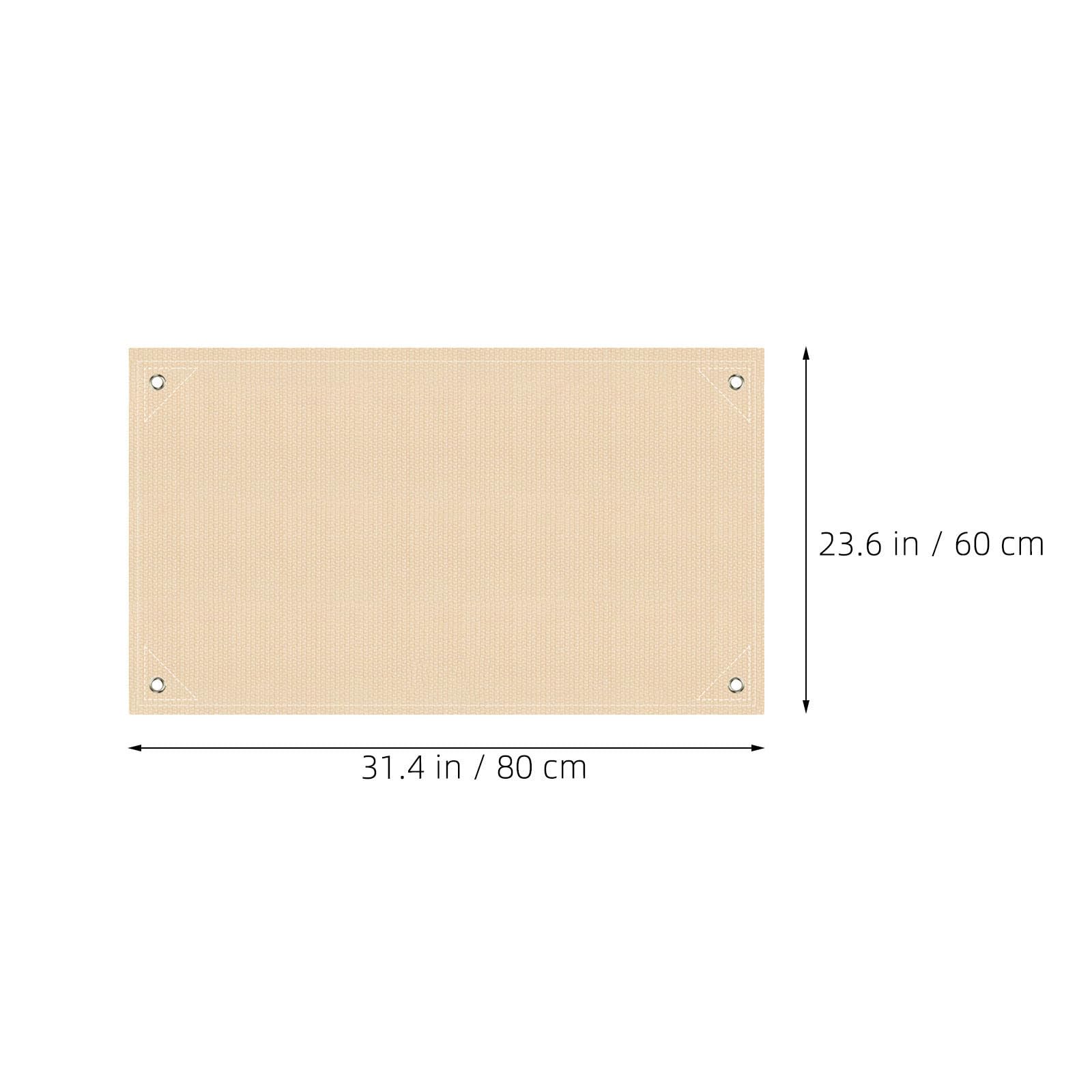 INOOMP Manta de Camping Ignífuga de Fibra de Vidrio 2 Pcs, Tapete Portátil Resistente al Calor para Barbacoa y Chimenea en Eventos al Aire Libre