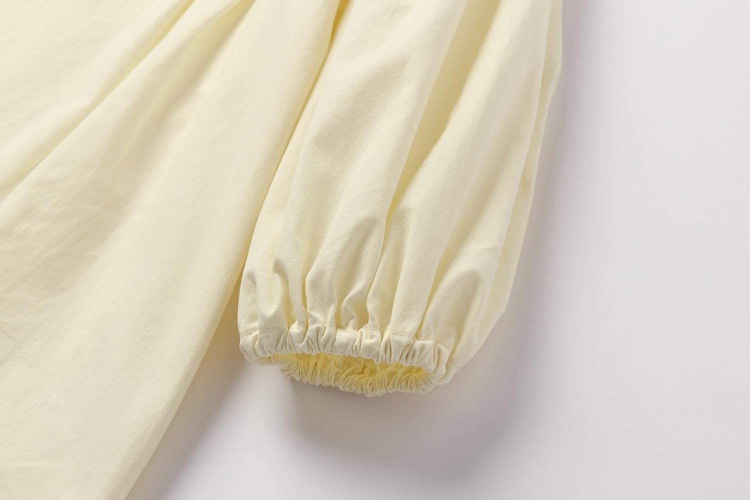 Mud Kingdom Girls Puff Dress Long Sleeve A-Lined Peter Pan Collar Bubble Sleeve Cotton 12 Months-7Y - Image 5