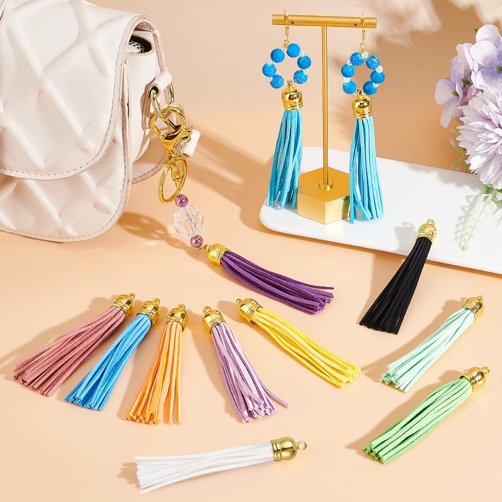 Pompon en cuir daim véritable glands en daim .boucles doreilles, sac à main suede fringe tassel Pompon en cuir daim véritable glands en daim .boucles doreilles, sac à main suede fringe tassel