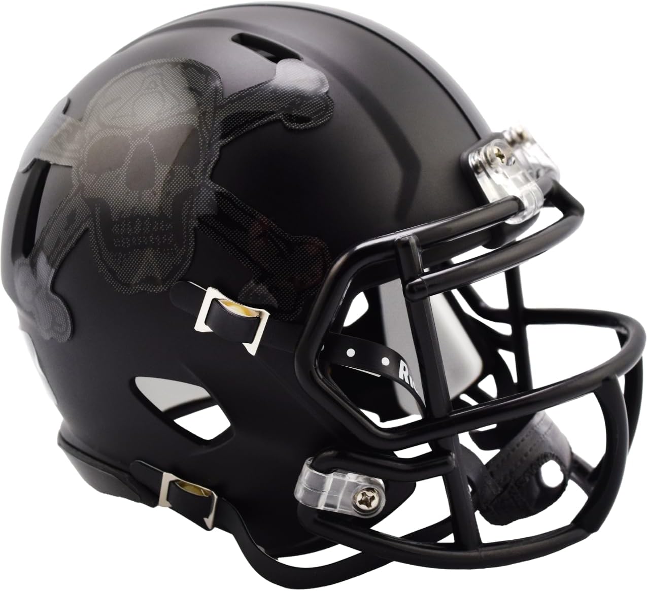 Army Black Knights Skull and Crossbones Black Revolution Speed Mini Football Helmet - New in Riddell Box