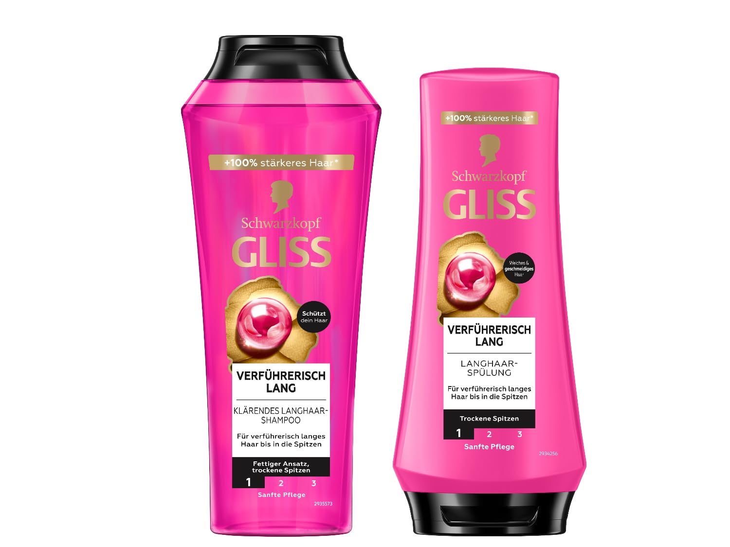 Gliss Kur Shampoo Haarpflege Verführerisch Lang (250 ml) – Biotin-Komplex & Pfingstrose