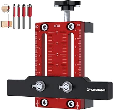 Cabinet Door Installation Positioner Aluminum Alloy Cabinet Hardware Jig Adjustable Length Cabinet Installation Tool Compatible for Most Cabinet Doors Positioner 1