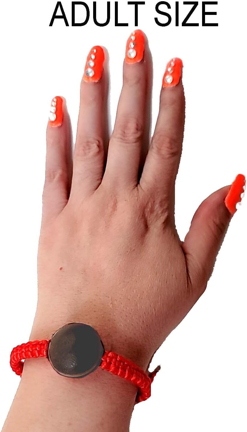 Monique's Art and Gifts DEER EYE RED STRING BRACELET EVIL EYE & BAD ENERGY PROTECTION, PULSERA DEL OJO DE VENADO Y CINTA ROJA PROTECCION CONTRA EL MAL DE OJO Y MALAS ENERGIAS