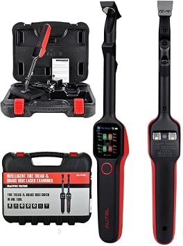 Autel MaxiTPMS TBE200 with Screen Wiper Autel Tire Brake Examiner Tire Tread Depth & Brake Disc Wear Examiner Touchscreen Real-time Tire Health Tire ID Scan Reports & Repair Tips On ITS600
