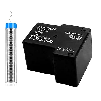 G8P-1A4P-12VDC 30A 250VAC Fully-Sealed PCB Relay for PC Board or Panel-Mounted, Solve F01 Code Problem of Dryer, with 10g Solder Wire Tool Combination