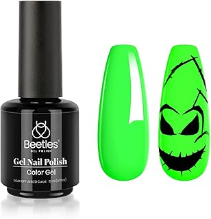 Beetles Neon Green Gel Nail Polish Halloween Gel Nail Polish 15ml Soak Off Uv LED Nail Lamp DIY Home Gift for Women Lime Green