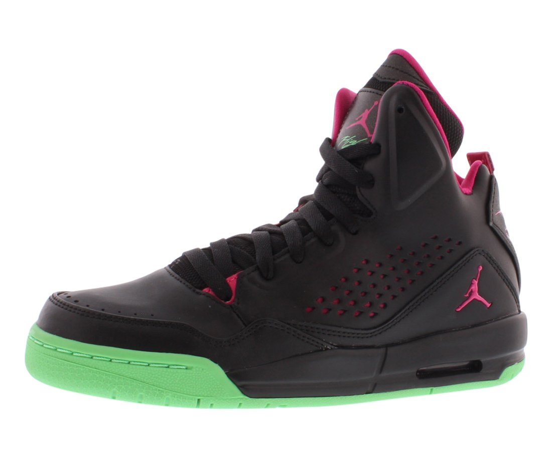 Jordan Nike SC-3 Girls Grade School Sneakers Black/Light Lucid Green/Vivid Pink 630611-038