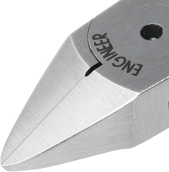 ENGINEER 123mm Plastic Cutting Mini Model Nippers. Made in Japan. Precision Flush Cutters for Trimming Injection Molding, Plastic and Thin Copper Wire. NP-05