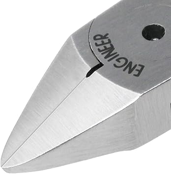 ENGINEER 123mm Plastic Cutting Mini Model Nippers. Made in Japan. Precision Flush Cutters for Trimming Injection Molding, Plastic and Thin Copper Wire. NP-05