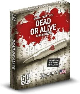 Blackrock Games 50 Clues: Dead or Alive – an Escape Room Style Game 1-5 Players – Games for Game Night 90 Mins of Gameplay – Teens and Adults Ages 16+ - English Version