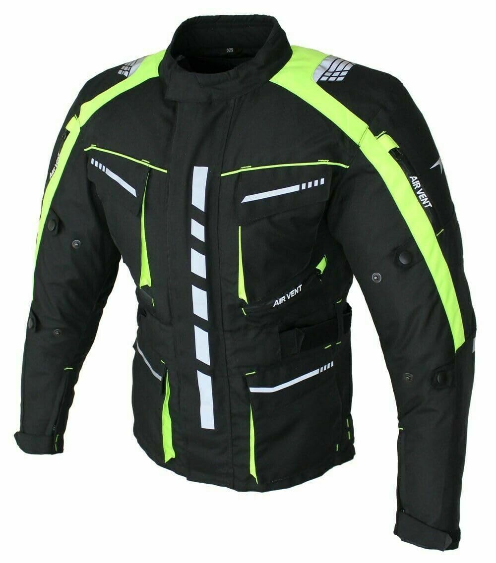 Motorrad Textiljacke Biker Wasserdicht Motorcycle Touring Jacket Protektoren Racing Thermofutte herausnehmbar Protector Jacket
