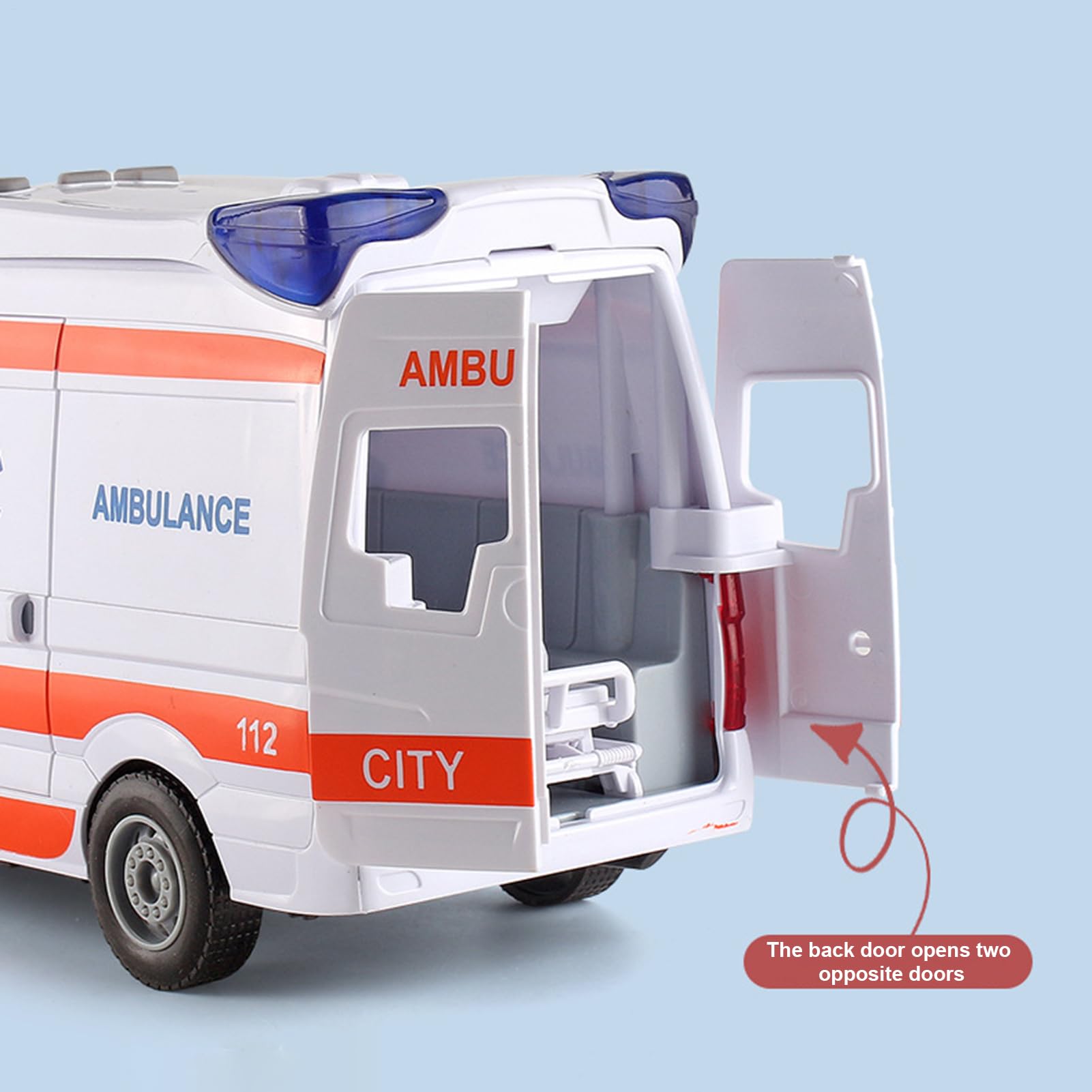 Generico - Giocattolo Ambulanza per Bambini, Audio e Luci, Educativo, Unisex, 144+ Mesi