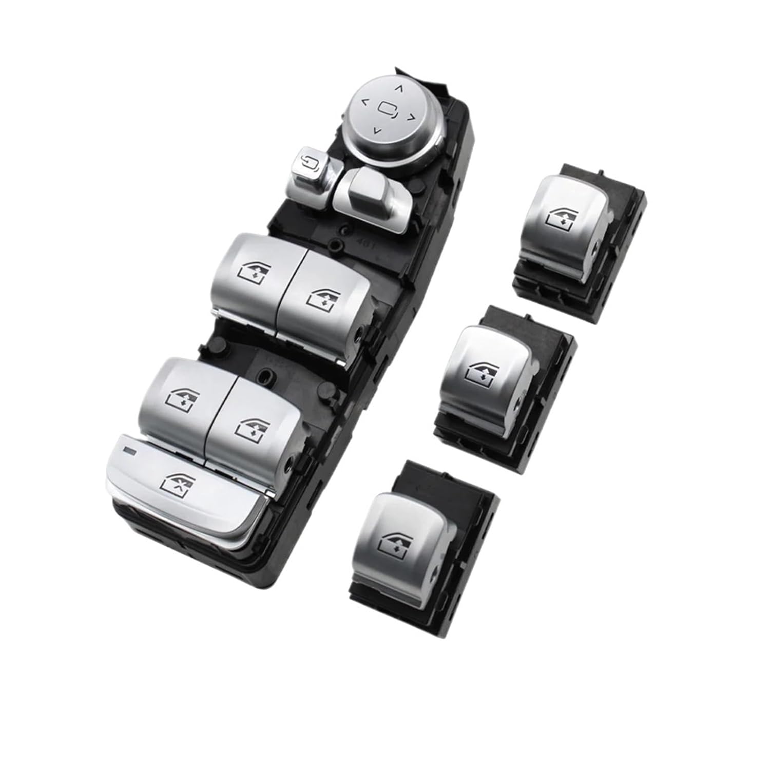 Master Window Lifter Switch Control Button Regulator Fit for BMW 3 5 7 X5 X6 F30 F35 F25 F26 F07 F10 F18 F01 F02(Model A 4pcs Set)