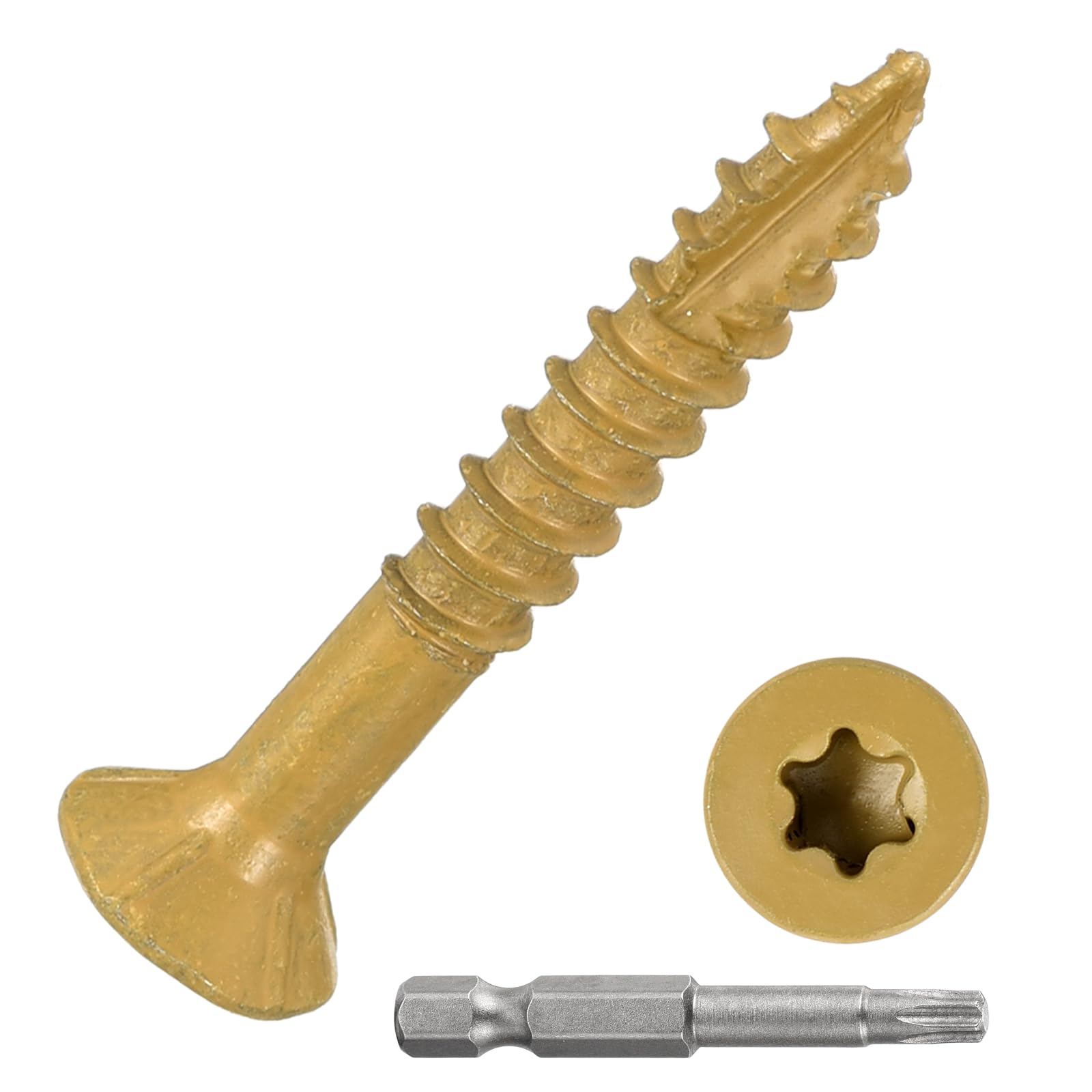DTGN #9x1-1/4" Deck Screws, 100Pack, Good for Decks Fences, Frames, Farms, Outdoor Furniture