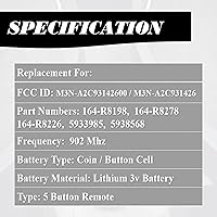 Vista 3 de MechanMagic llave de mando a distancia de repuesto compatible con Ford Explorer Expedition Edge 2017-2022 Escape Lincoln Navigator Aviator Corsair