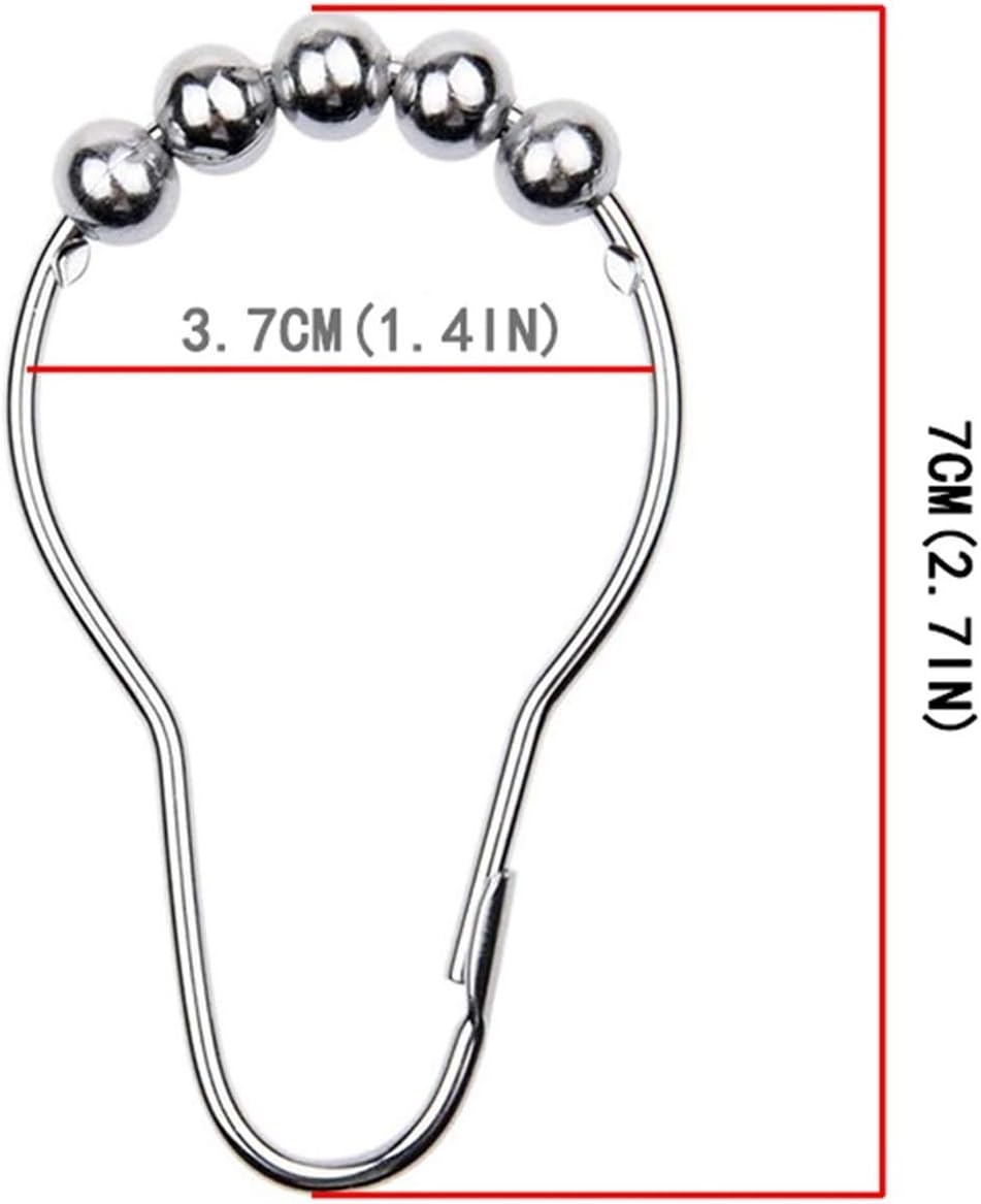 Curtain Rings Gourd-Shaped Stainless Steel Curtain Ring Open Loop Shower Room Perforated Ring Curtain Clasp Hook Curtain Accessories Window Curtain Ring