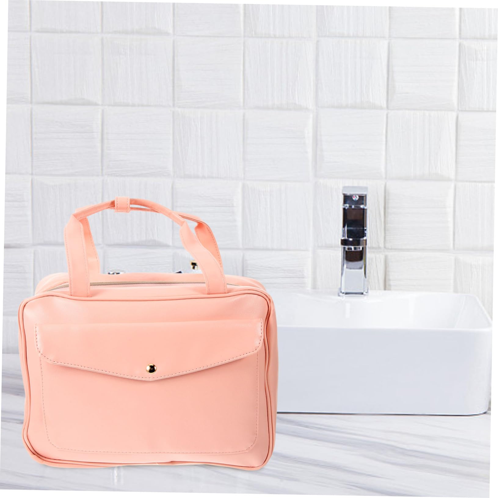 POPETPOP Neceser para Viaje Organizador de Almacenamiento Forma de Cubo Bolsa de Tocador Colgante para Maquillaje para Viajes o Uso Diario