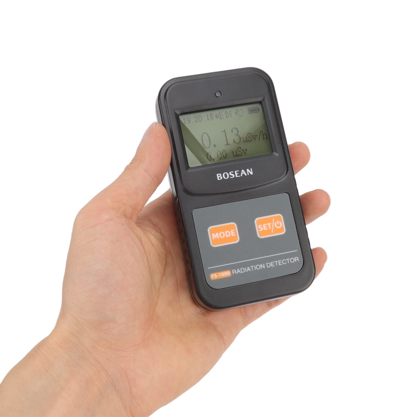FS 1000 Digital Geiger Counter Nuklearstrahlungsdetektor Beta Gamma Röntgenstrahlen Radio -Detektor Black Professional Tragbares Strahlungsmessgerät für Sicherheit und