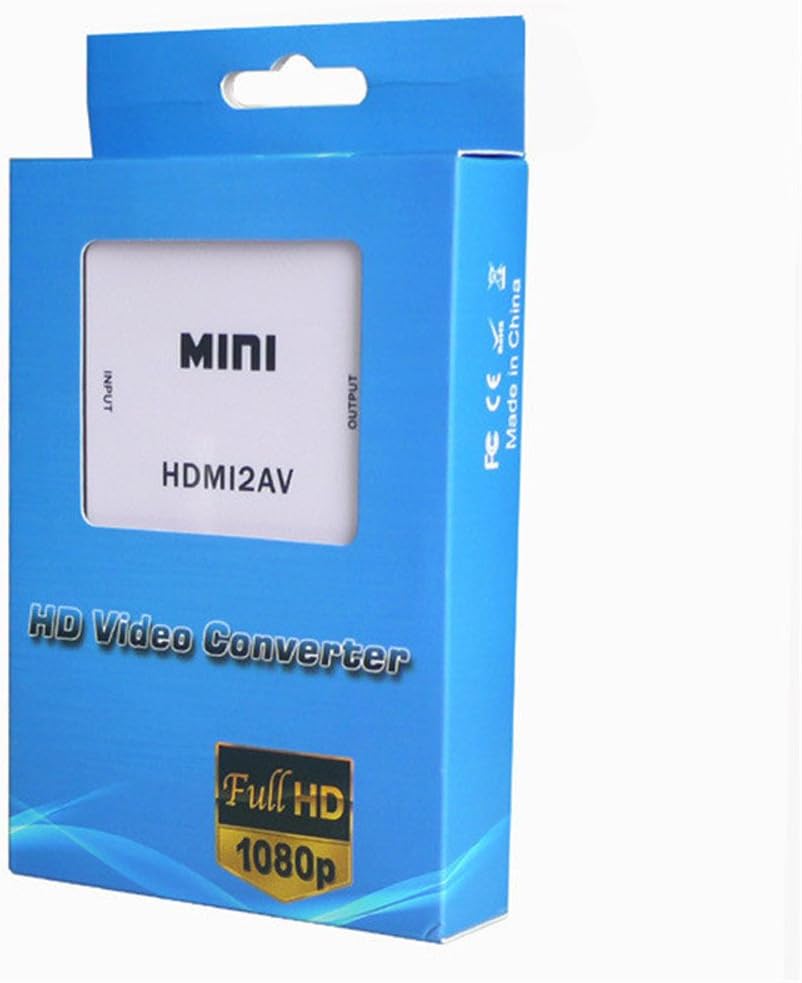 Mini HD Video Converter Box HDMI to AV/CVBS L/R Video Adapter HDMI2AV Support NTSC and PAL Output