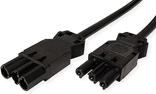 BACHMANN GST18-3 - Cable alargador de Enchufe Hembra (1,5 m), Color Negro