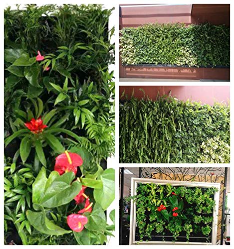 Zoenhou 2 Pack Total 36 Roomy Pockets Vertical Garden Planter, Wall-Hanging Flower Pot Bags, Felt Wall Mount Balcony Planter Pouch For Herbs, Succulent, Flowers And Vegetables #TOP4