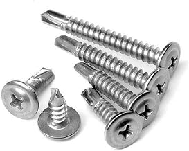 Drill Screws M4.2 M4.8 Drill Screws Shinwasher Drill Stainless Steel White 100-Piece Set ShopXJ (4.8*19)