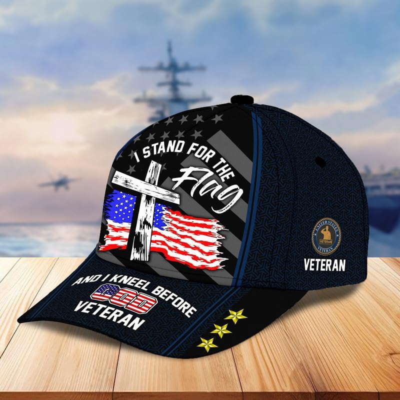 Veteran Caps for Men – Military Veteran Baseball Cap, Patriotic Tactical Cap, Gift for Veterans Day, Adjustable Eagle Design - Image 2