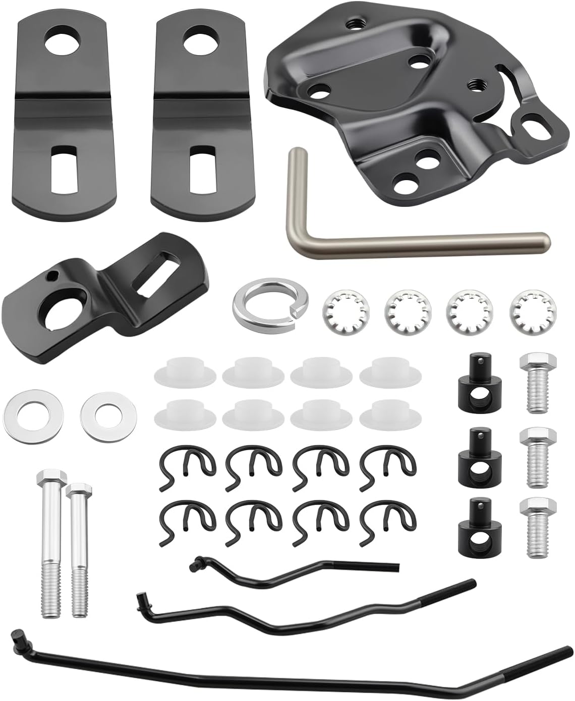 Shifter Linkage Kit 3733163 Fit for Chevy Impala for Chevelle Fit for Buick Skylark Fit for Pontiac GTO for Tempest Fit for Oldsmobile, Fit for Hurst Shifter for Muncie Transmission
