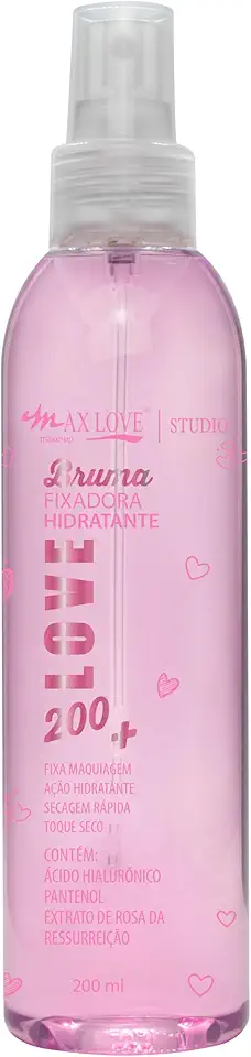 Bruma Fixadora Hidratante Max Love 200ml - Fixador de Maquiagem, Acabamento Natural e Saudável