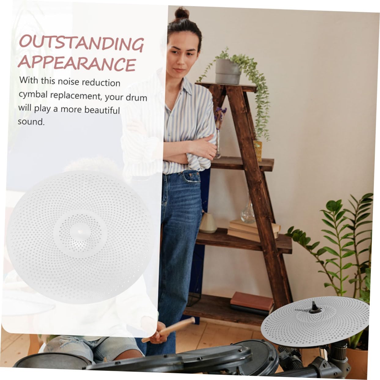 VICASKY Silent Cymbals - Piscina Amortiguador De 14/16 Pulgadas Para Batería - Piscina De Aleación - Accesorios Para Instrumentos De Percusión - Fácil De Instalar